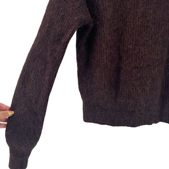 Banana Republic BR/HTG-SF78 Sweater Brown Alpaca Wool Blend Size S Womens Cozy - Picture 5 of 8
